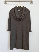 Stella Sweater Dress (Charcoal Sweater Knit) - S