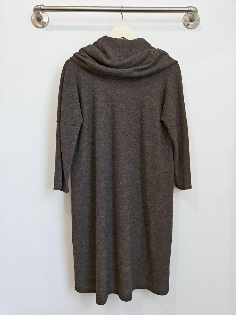Stella Sweater Dress (Charcoal Sweater Knit) - S