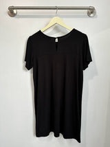 Stacey T-Shirt Dress (Black) - S