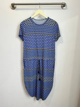 Mark Tie Waist Dress (Diamond Print) - S