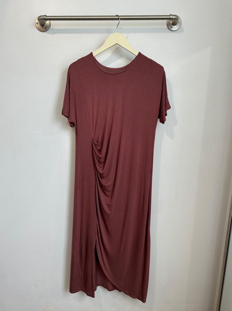 Ricky Asymmetrical Dress (Mauve) - L