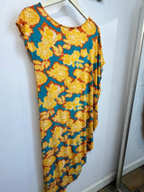 Lola Asymmetric Maxi (Golden Bloom) - S
