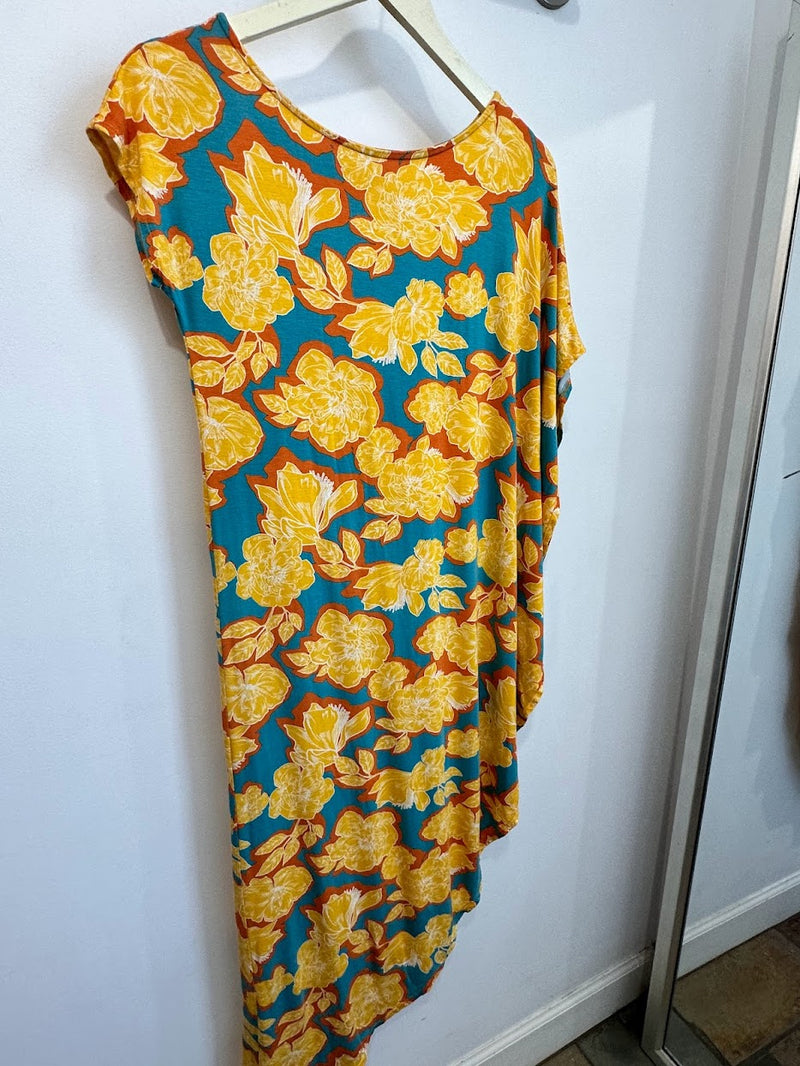Lola Asymmetric Maxi (Golden Bloom) - S