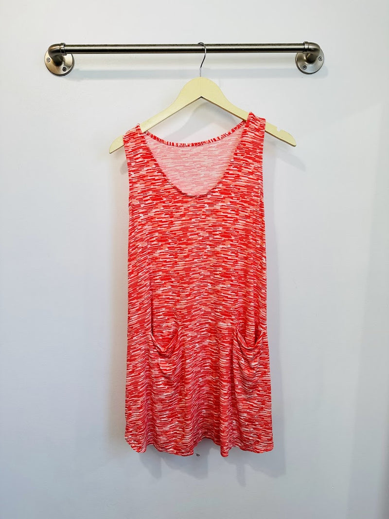 Kate Tennis Dress (Coral Line Print) - XS/S