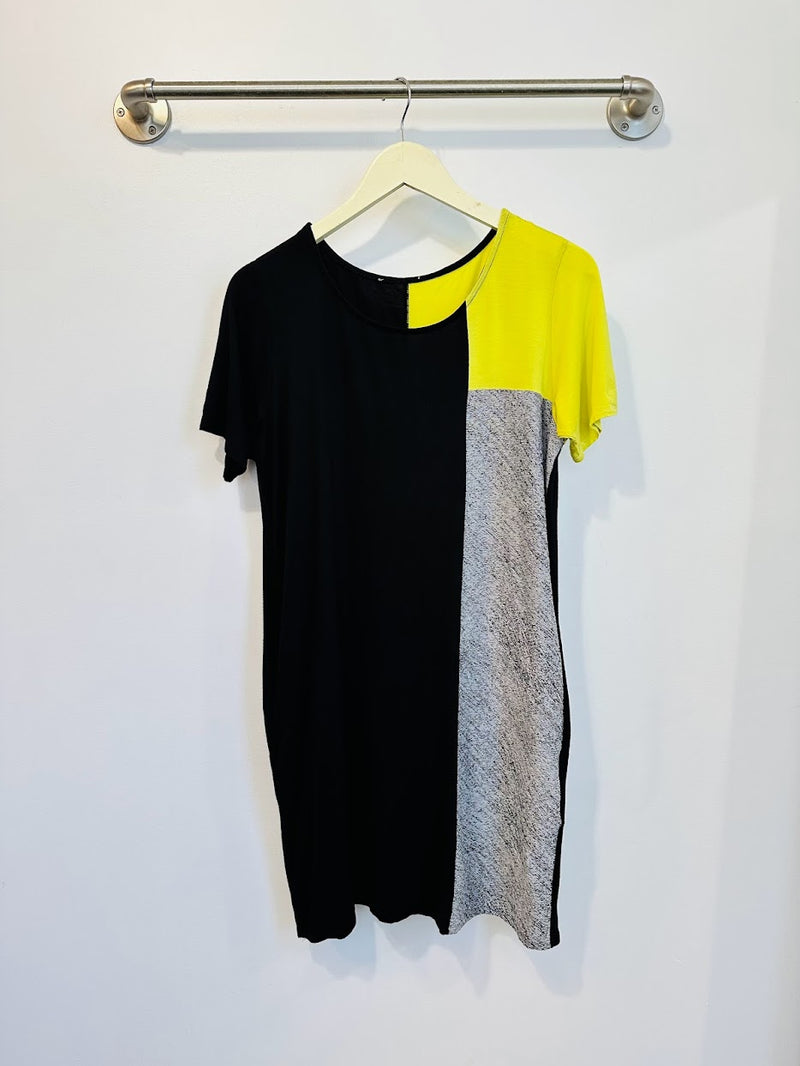 Samantha Dress (Black/Lime) - S