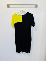 Samantha Dress (Black/Lime) - S