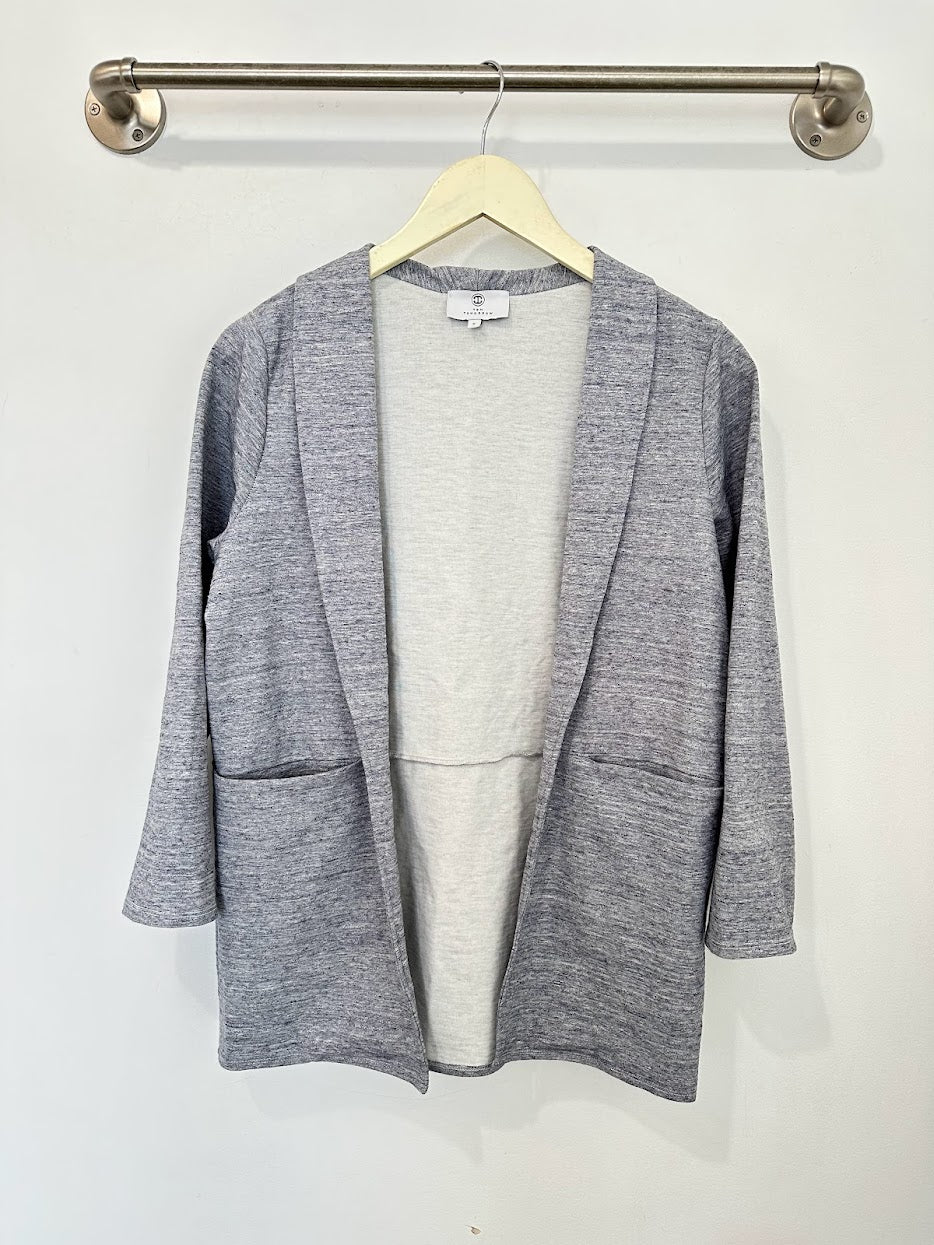 Kelly Shawl Jacket (Heather Blue) - S – Ten Tomorrow