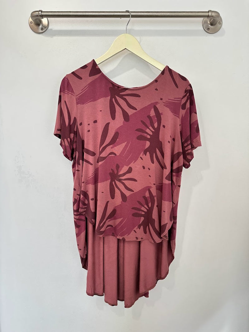 Mara Pleated Back Top (Catalina Mauve) - L