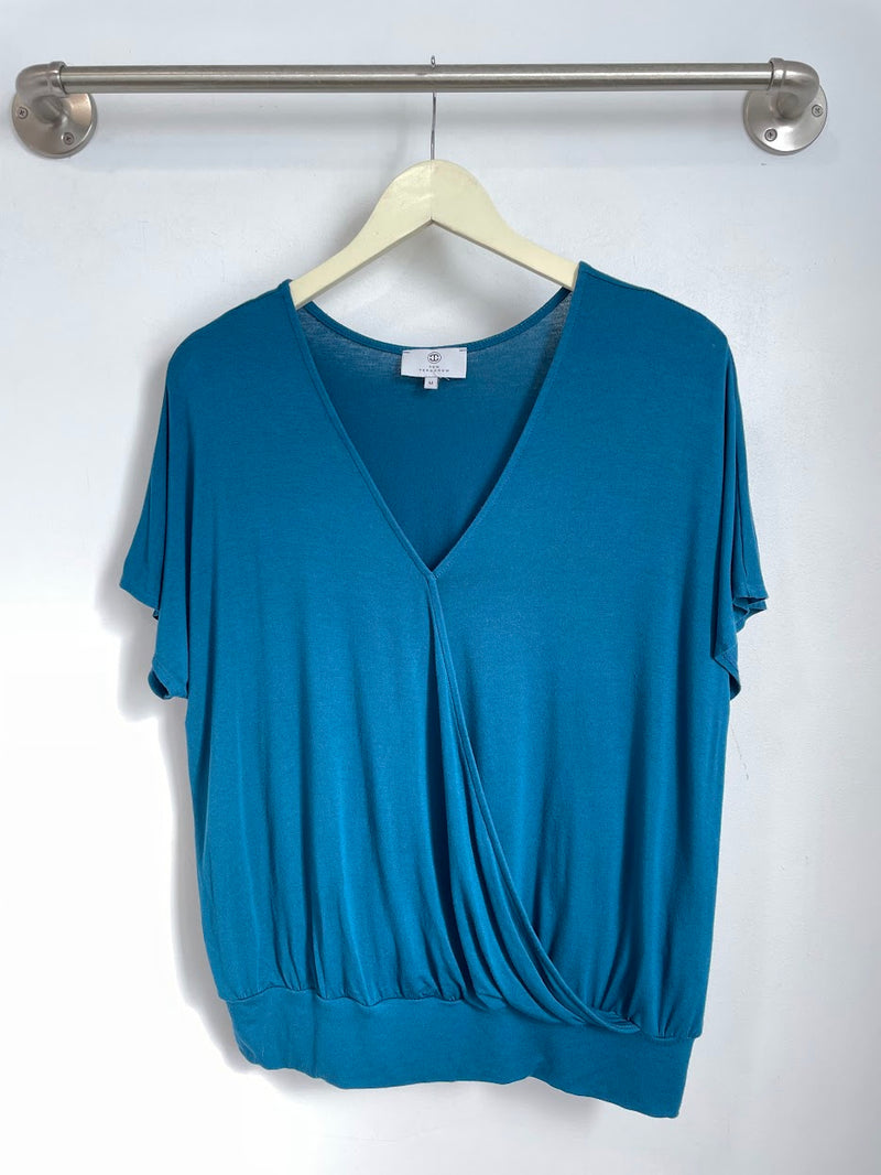 Luna Wrap Top (Ocean) - M