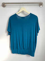 Luna Wrap Top (Ocean) - M