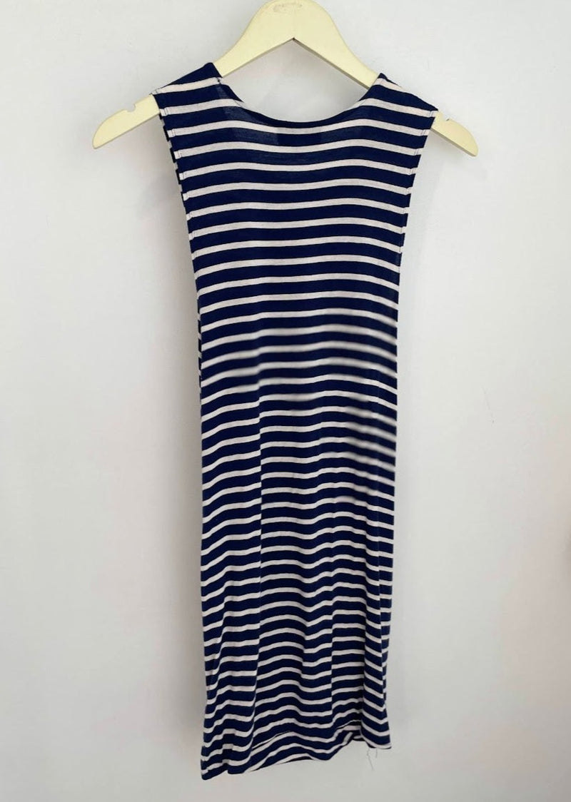 Brandon Tank Dress (Navy Stripe) - S