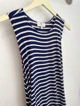 Brandon Tank Dress (Navy Stripe) - S