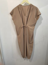 Filipa Tie Dress (Buttercream) - S