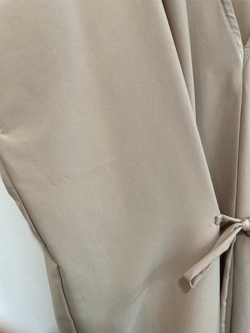 Filipa Tie Dress (Buttercream) - S
