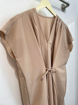 Filipa Tie Dress (Buttercream) - S