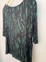 Meg Boatneck Top (Forest Lines) - XS
