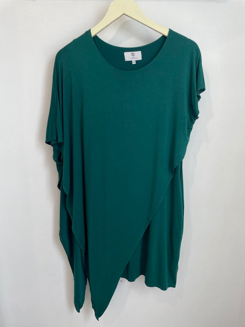 Sienna Asymmetrical Dress (Emerald) - XS