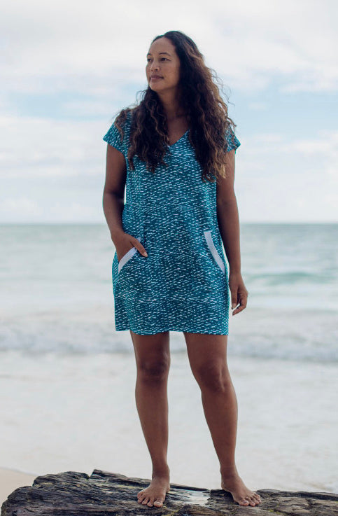Kealopiko Dawn V-Neck Dress  (‘Āweoweo)