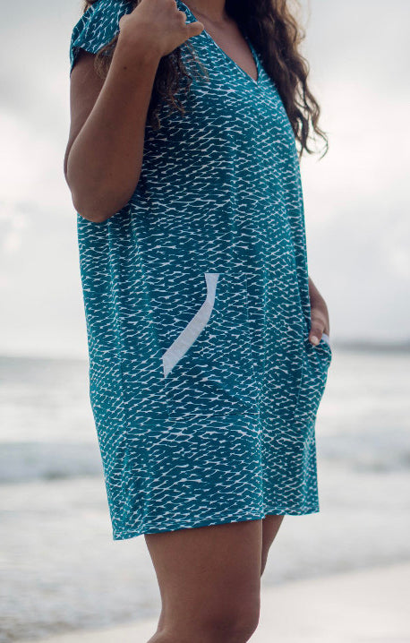 Kealopiko Dawn V-Neck Dress  (‘Āweoweo)