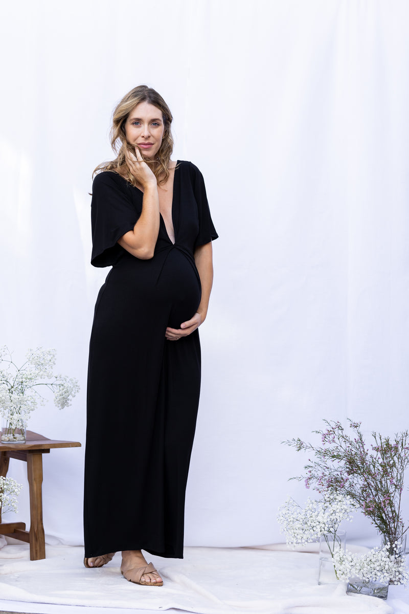 Kori Pleated Maxi (Black)