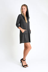 Stella Sweater Dress (Charcoal Sweater Knit) - S