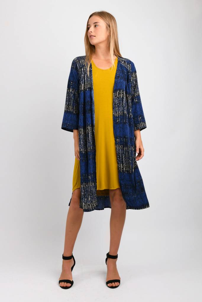 Cali Long Duster (Blue Mix) - S