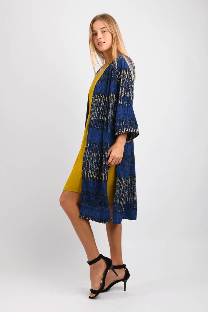 Cali Long Duster (Blue Mix) - S