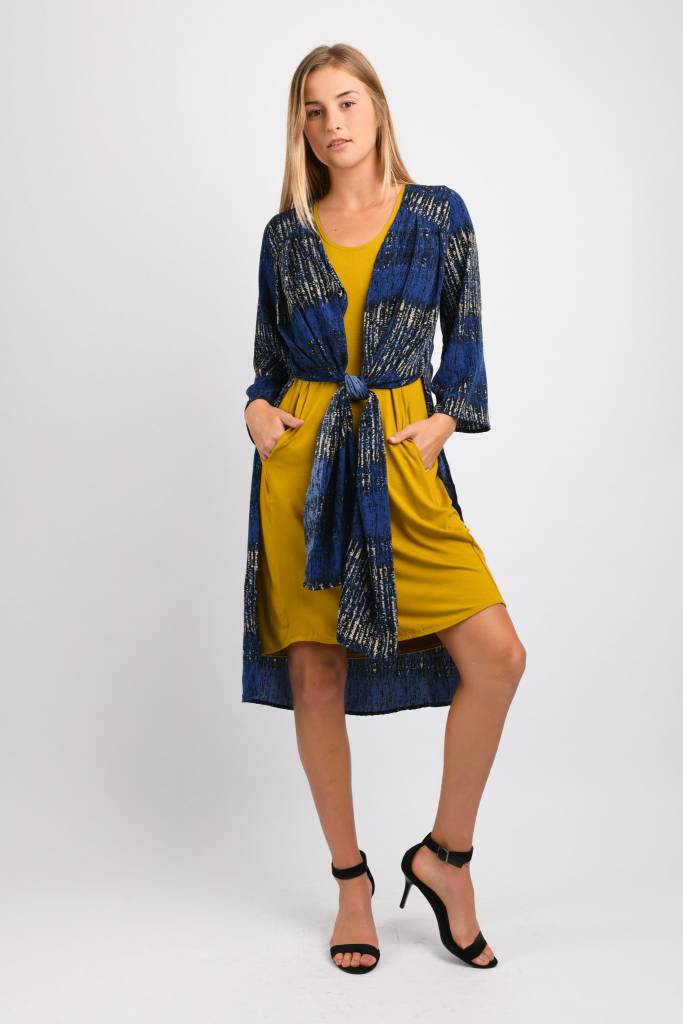 Cali Long Duster (Blue Mix) - S