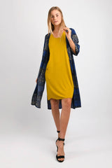 Cali Long Duster (Blue Mix) - S