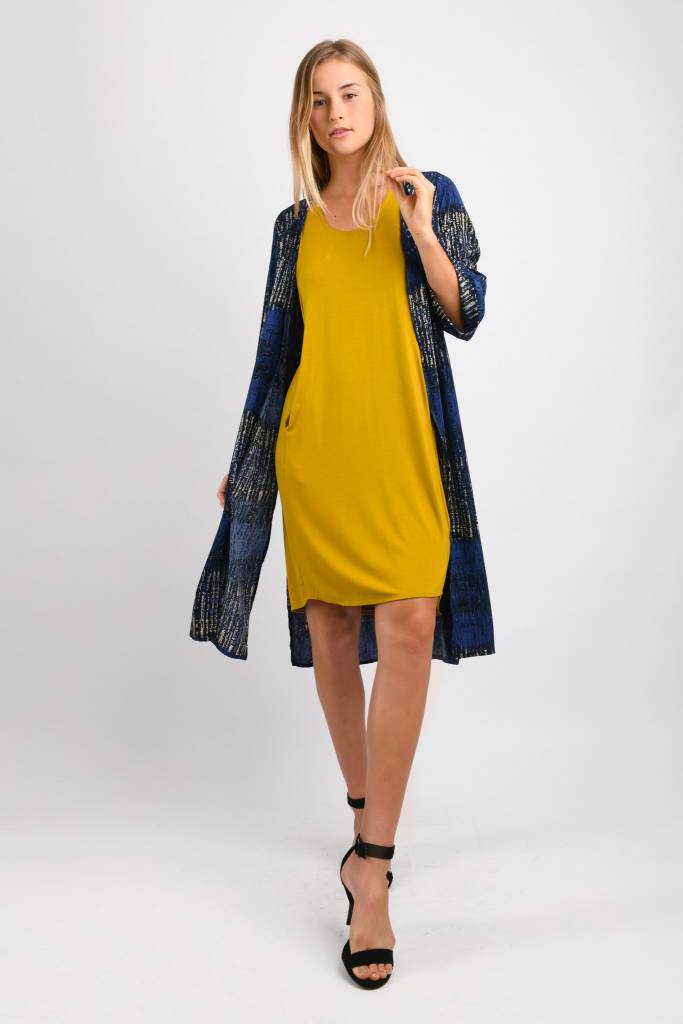 Cali Long Duster (Blue Mix) - S