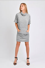 Beverly Sweater Dress (Lt Grey Sweater Knit) - M