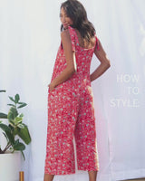 Paisley Jumpsuit (Wildflower Red)