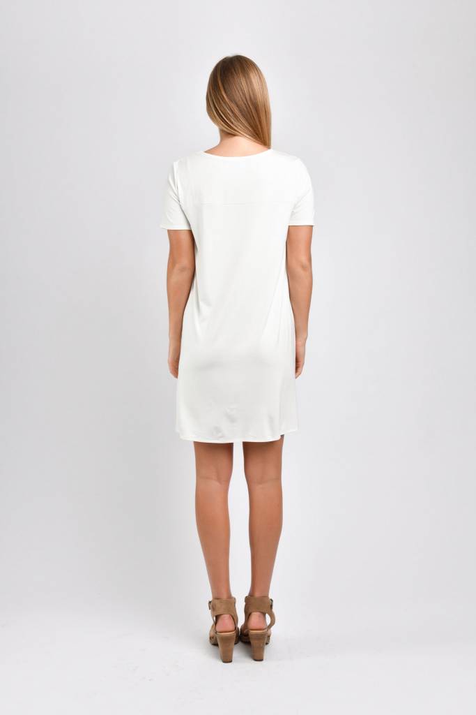Stacey T-Shirt Dress (Ivory)