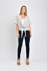 Carson Reversible Tie Top (Oxford Stripe) - XS