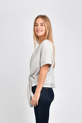 Carson Reversible Tie Top (Oxford Stripe) - XS