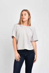 Carson Reversible Tie Top (Oxford Stripe) - XS