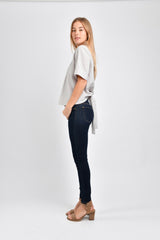 Carson Reversible Tie Top (Oxford Stripe) - XS